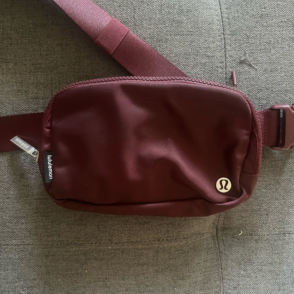 Lululemon Red Merlot belt bag